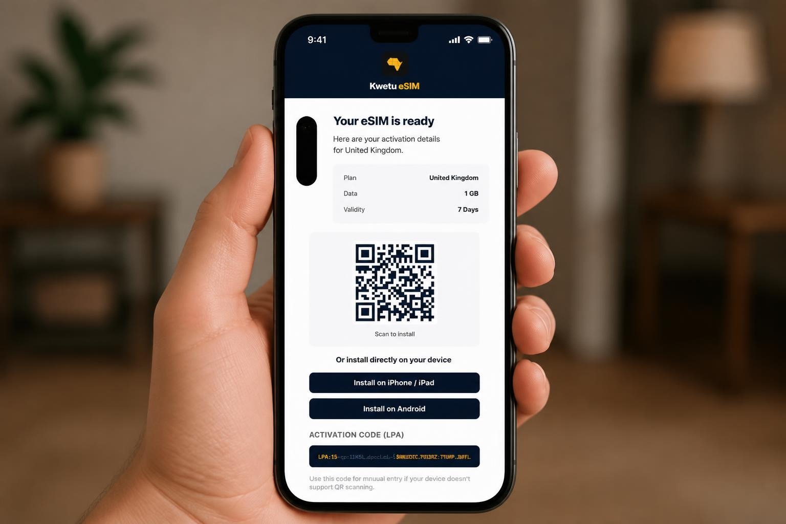 How To Purchase Kwetu Esim via the Website