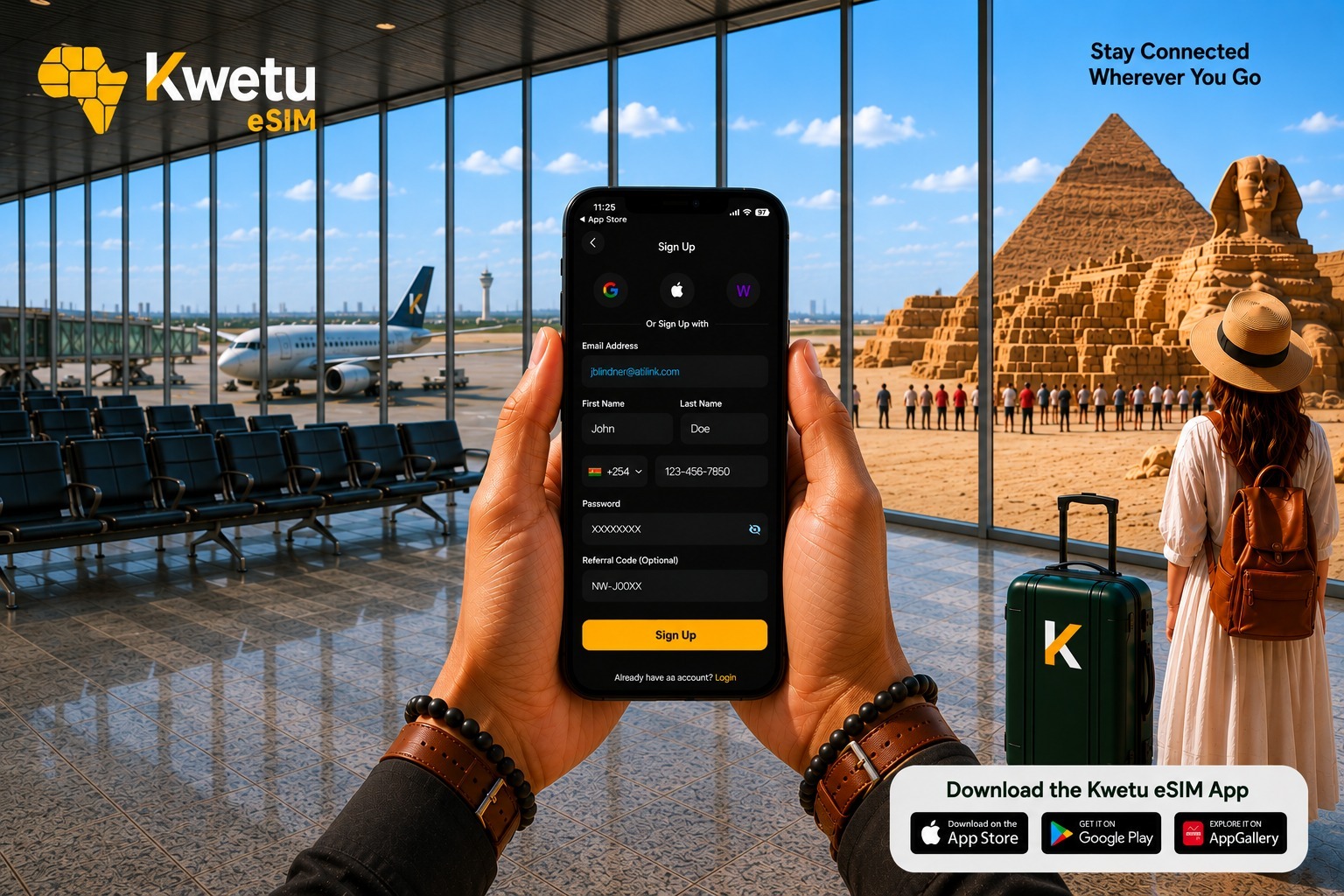 How to Create Your Kwetu eSIM Account