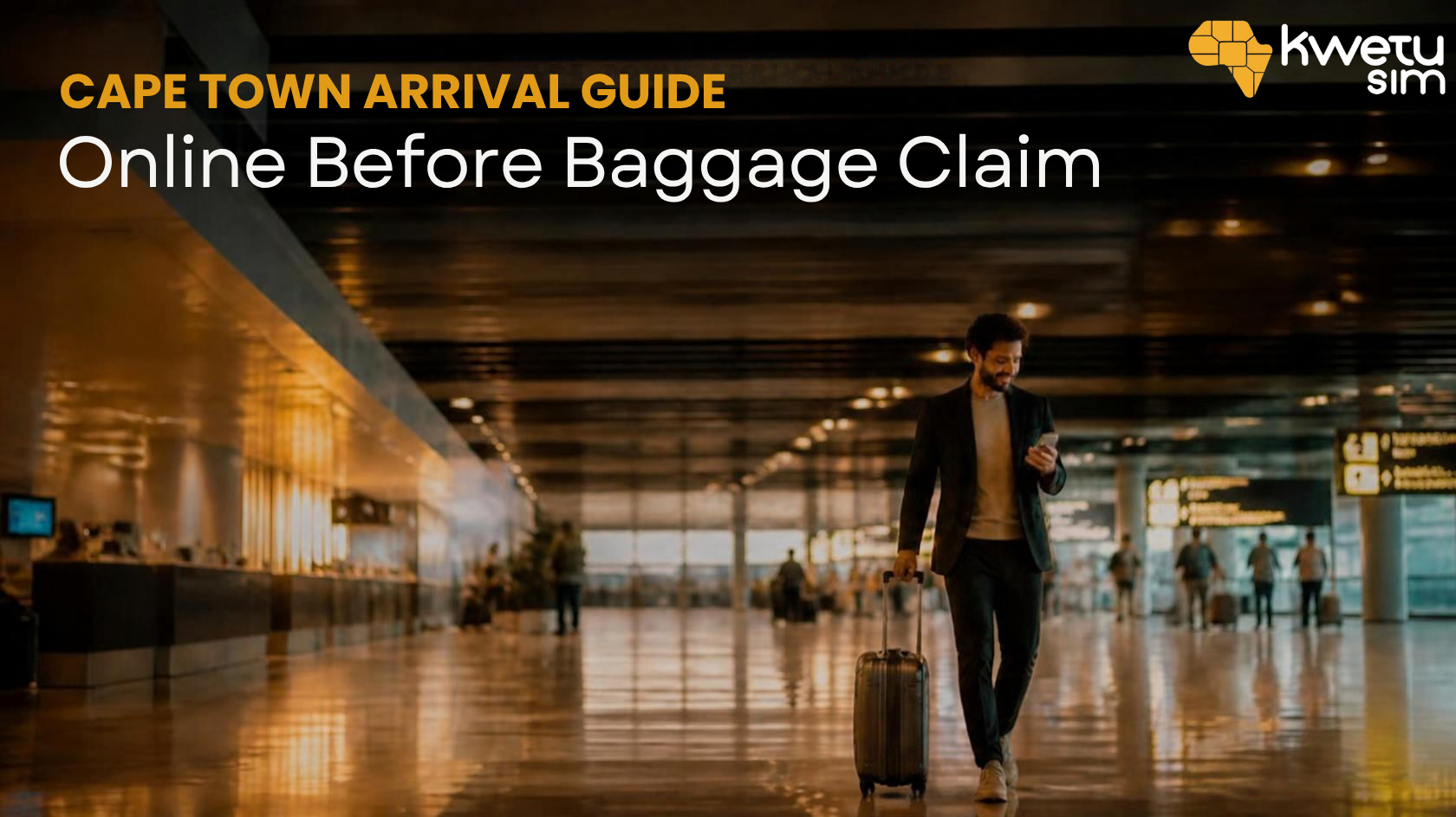 Cape Town Airport eSIM: Online Before Baggage Claim